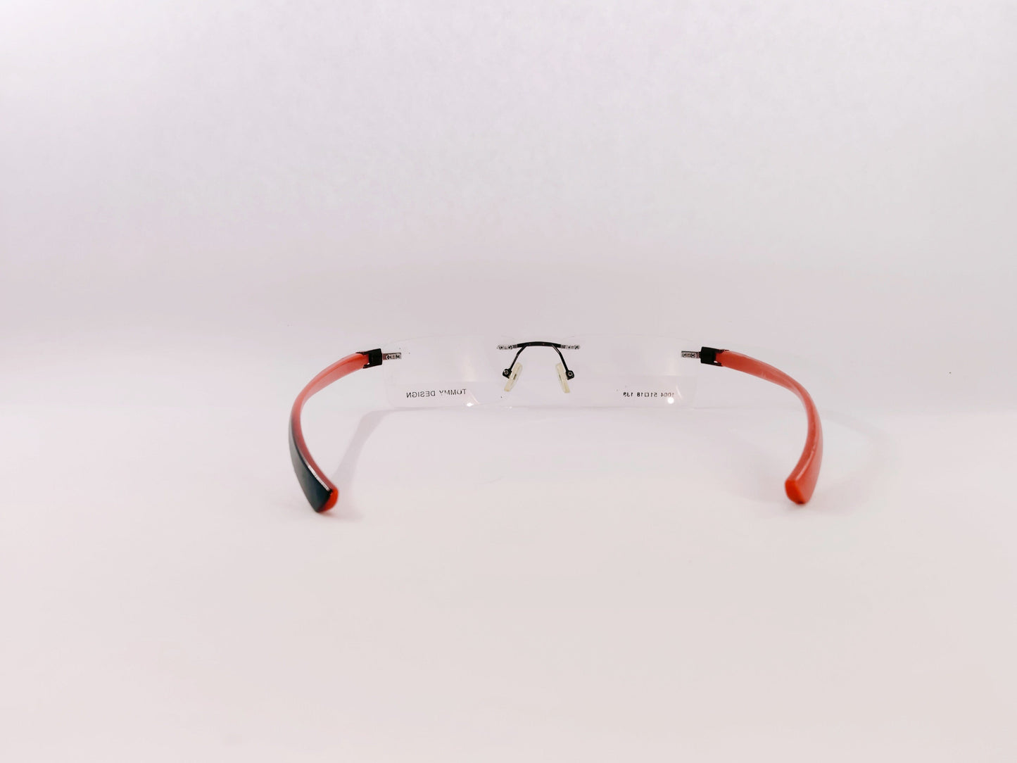 iDom Eyeglasses Rimless Rectangle Specs For Women 1004Red