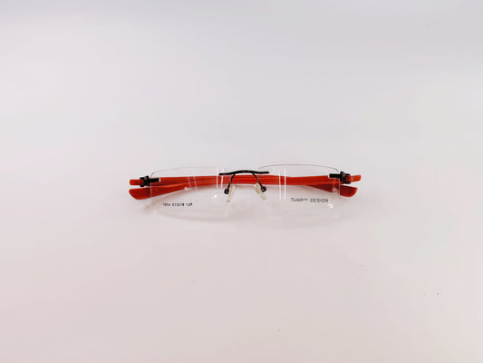 iDom Eyeglasses Rimless Rectangle Specs For Women 1004Red