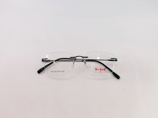iDom Eyeglasses Rimless Square Shape For Women THC116