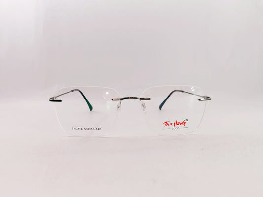 iDom Eyeglasses Rimless Square Shape For Women THC116