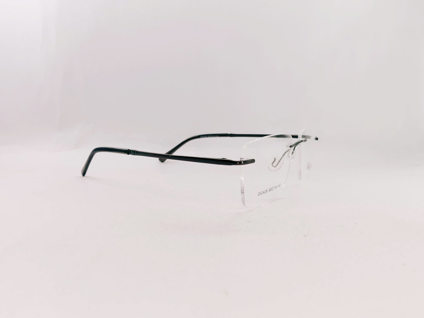 iDom Eyeglasses Rimless Square Specs For Men 121977