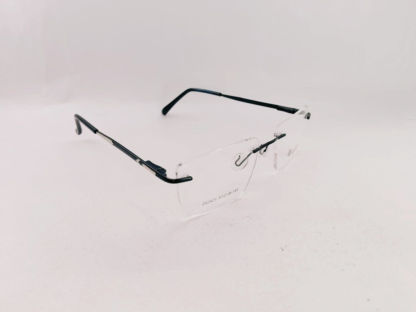 iDom Eyeglasses Rimless Square Specs For Men 285388