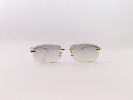 iDom Sunglasses Rimless Sunglasses Rectangle Shape For Men & Women YT1021