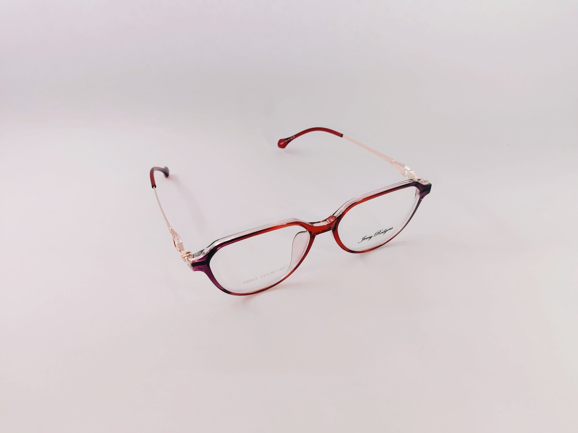 Jerry Rodgers Eyeglasses Jerry Rodgers Full Frame Cat-Eye Specs For Women G6023C3