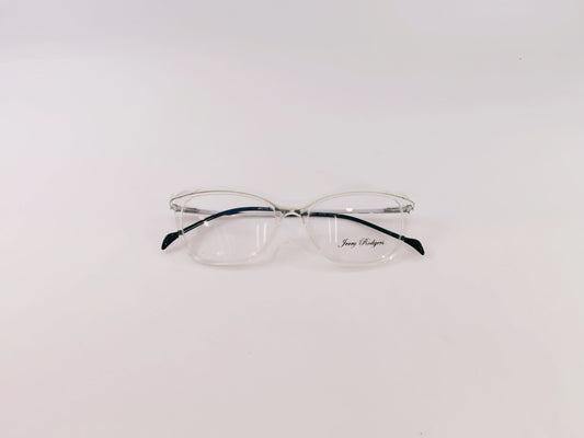 Jerry Rodgers Eyeglasses Jerry Rodgers Transparent White Frame Cat-Eye Shape For Women 123135