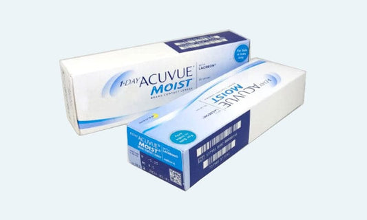 Johnson & Johnson Contact Lenses Johnson & Johnson (J&J) 1-Day Acuvue Moist >> Spherical << Daily Disposable Contact Lenses