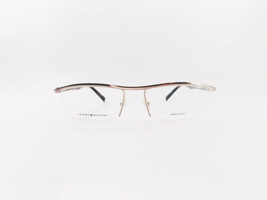 Tommy Hilfiger Eyeglasses Tommy Hilfiger Half Frame Rectangle Shape For Men 131230
