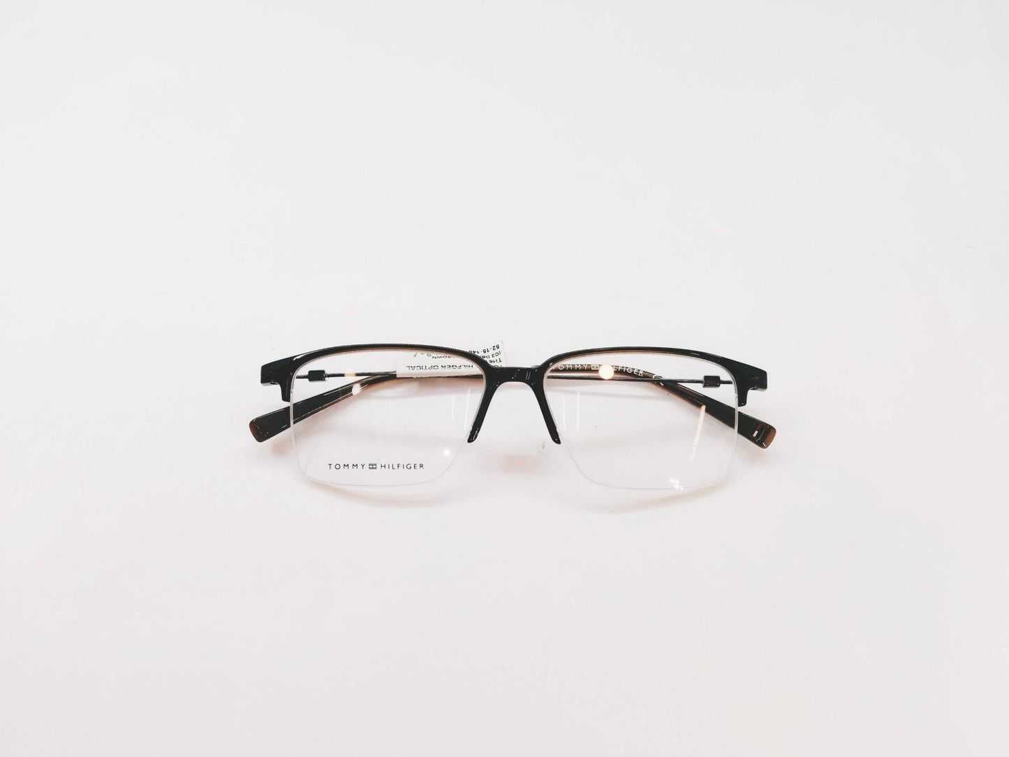 Tommy Hilfiger Eyeglasses Tommy Hilfiger Half Rim Rectangle Specs For Men & Women 137884