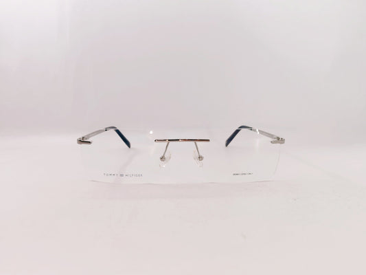 Tommy Hilfiger Eyeglasses Tommy Hilfiger Rimless Rectangle Specs For Men & Women 272462