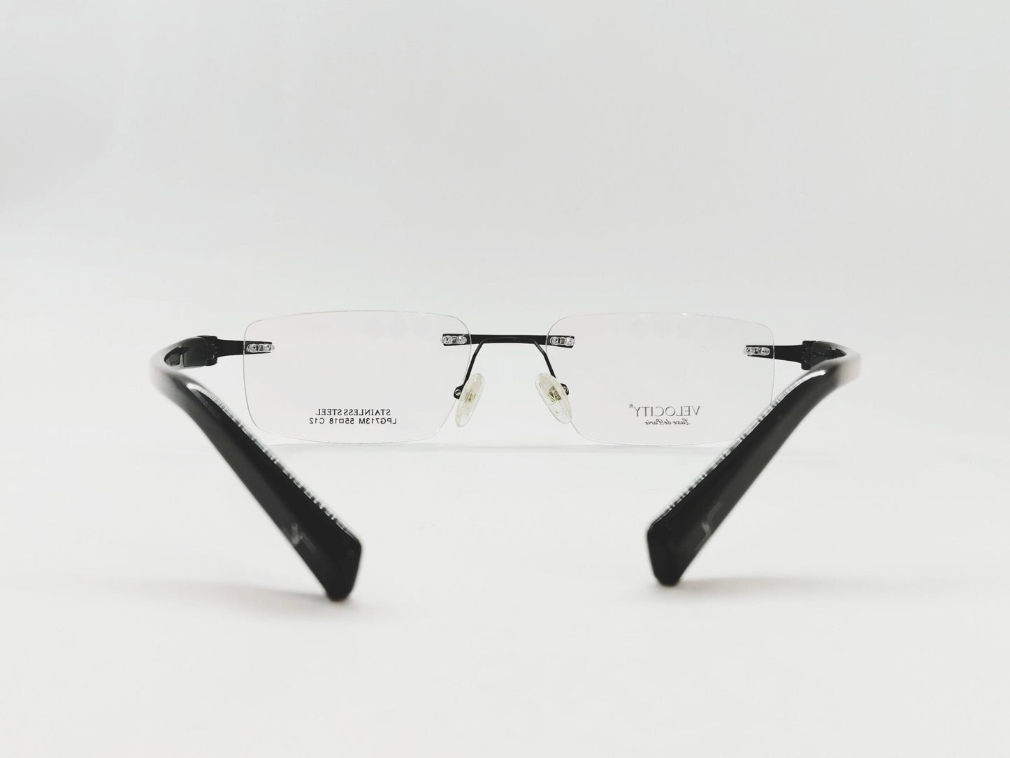Velocity Eyeglasses Velocity Rimless Rectangle Shape For Men & Women 713C12