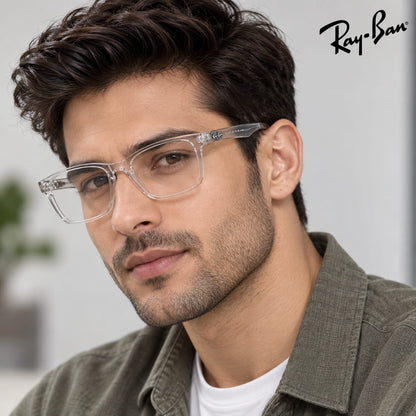 Ray-Ban  RB7027I Transparent Rim Frame Rectangle For Men 317717