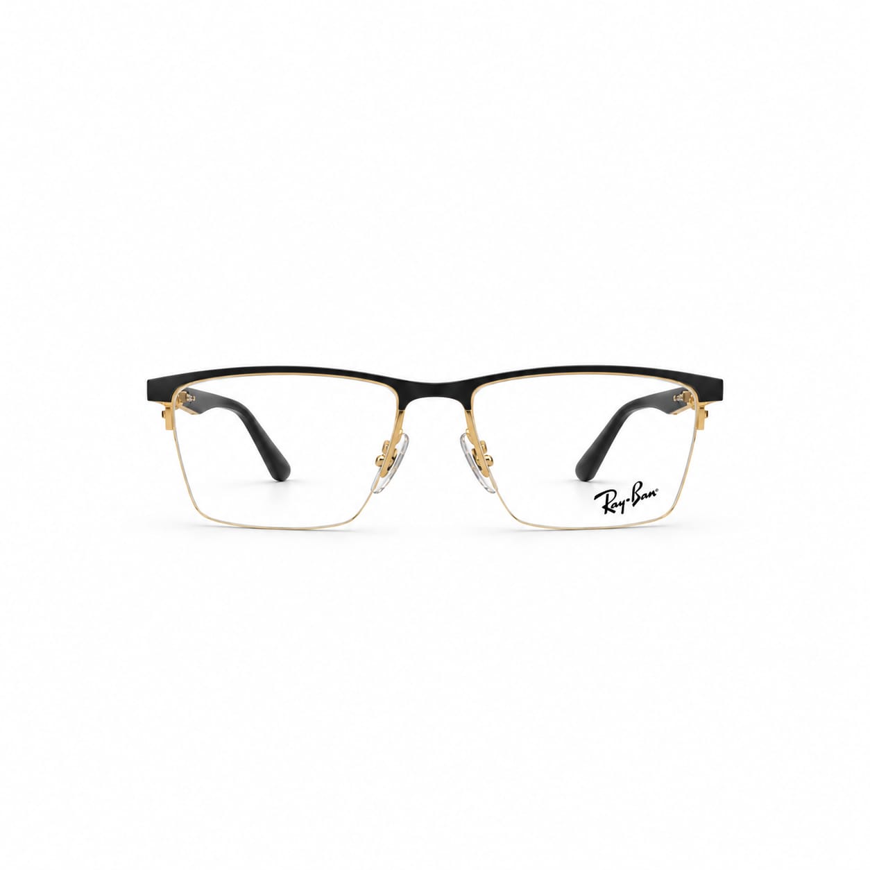Ray-Ban  RB6443I Black Half Rim Frame Rectangle For Men 203636