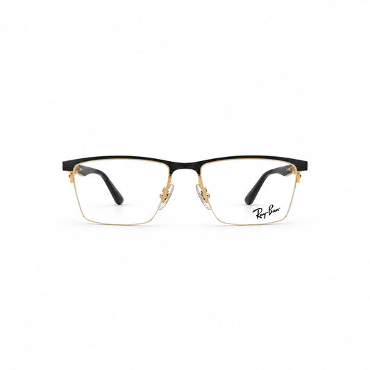 Ray-Ban  RB6443I Black Half Rim Frame Rectangle For Men 203636