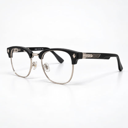 Clubmaster Black Mounted Eyeglasses For Men 655507
