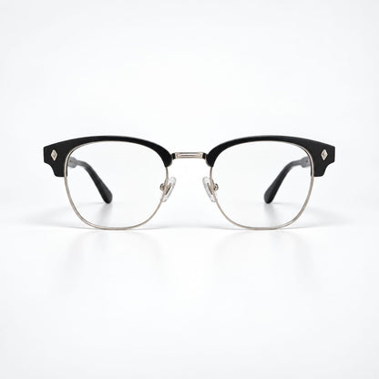 Clubmaster Black Mounted Eyeglasses For Men 655507