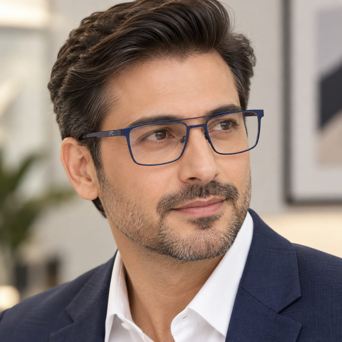 French Connection Full Rim Metal Eyewear For Men  340434