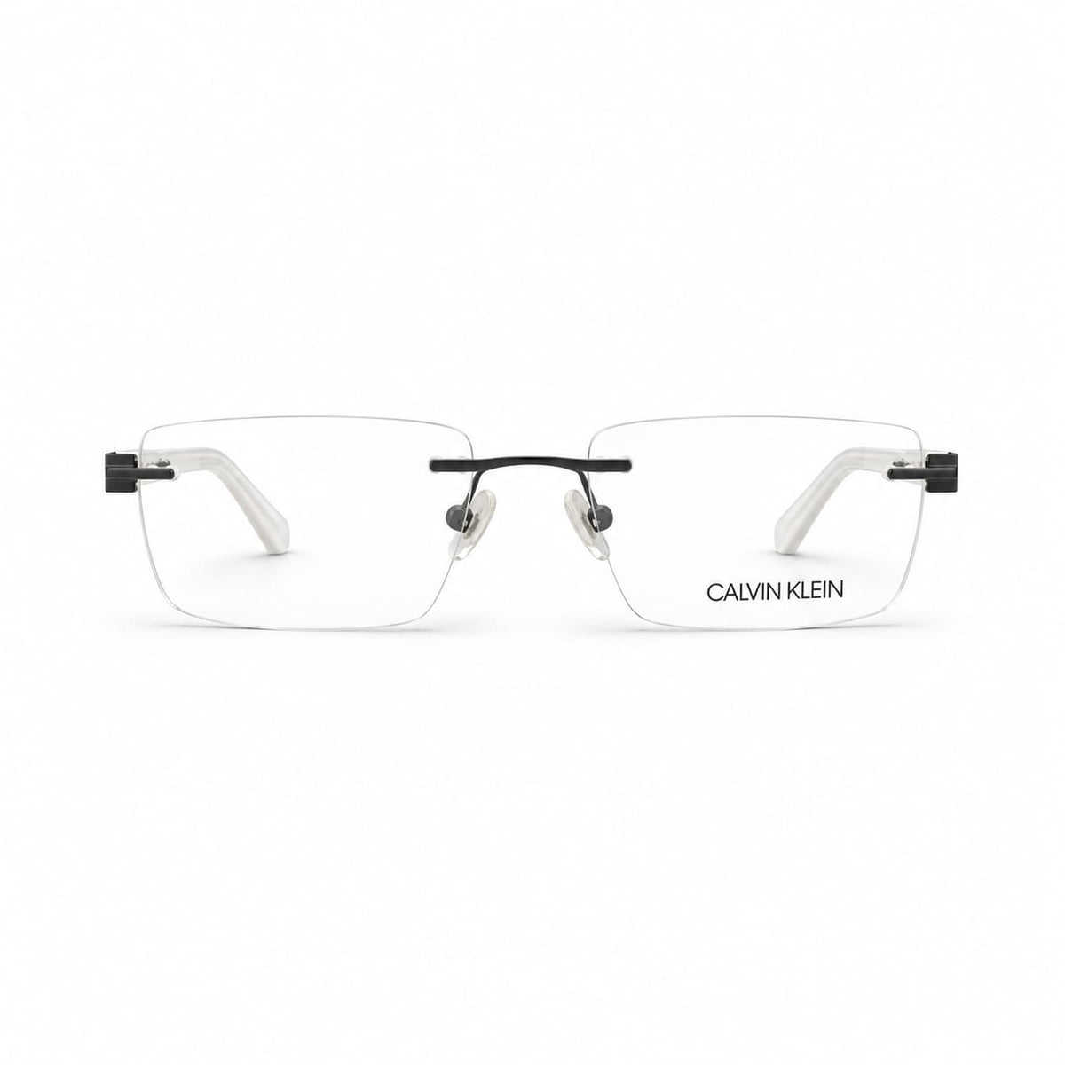 Calvin Klein- Rimless Rectangle Specs For Men 298155 - Eyedentity Opticians