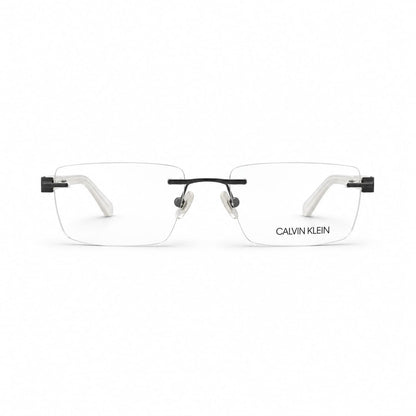 Calvin Klein- Rimless Rectangle Specs For Men 298155 - Eyedentity Opticians