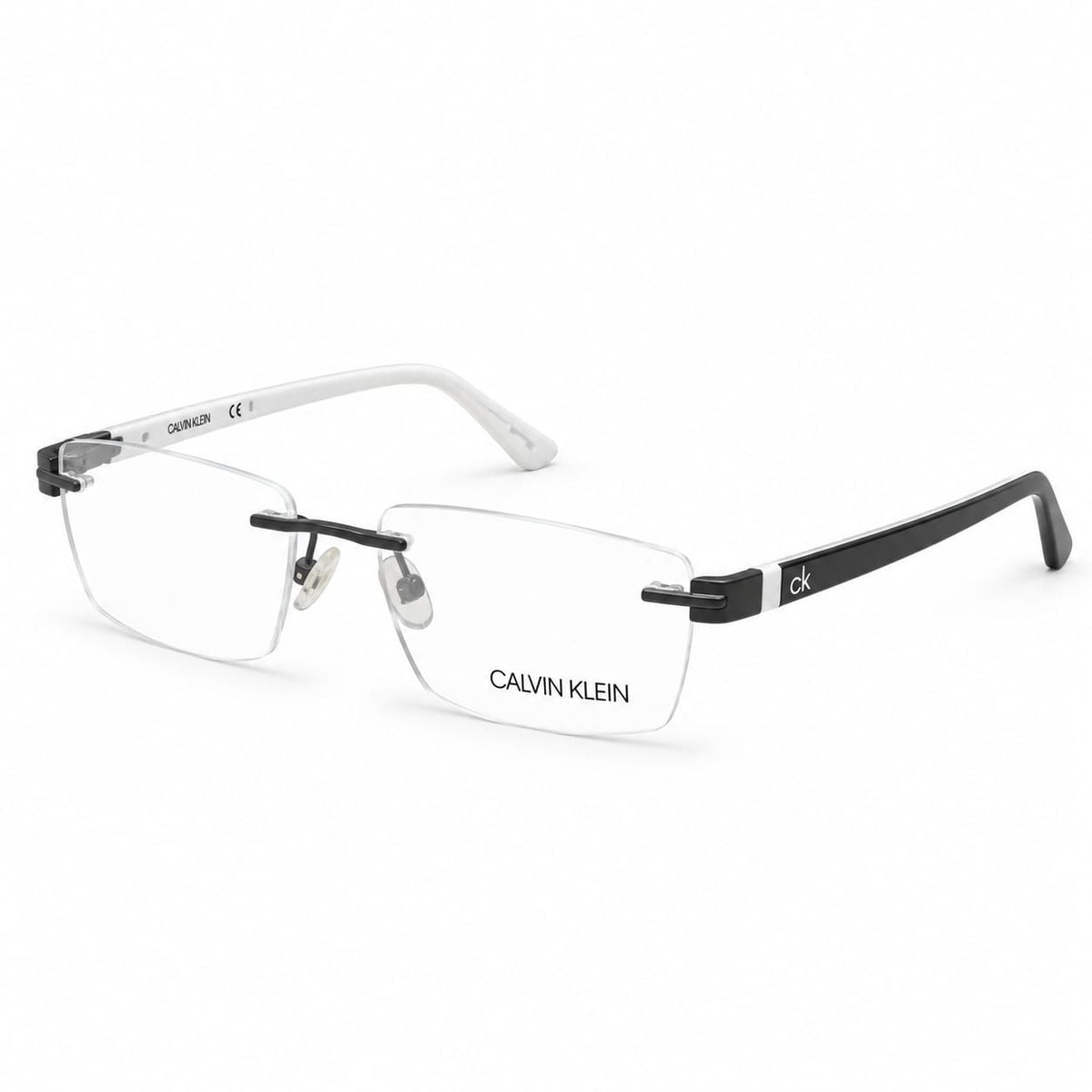 Calvin Klein- Rimless Rectangle Specs For Men 298155 - Eyedentity Opticians