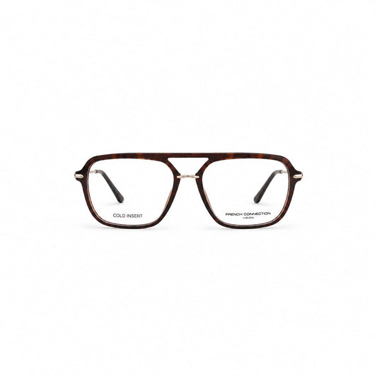 French Connection Full Frame Square Aviator For Men 253030 - Eyedentity Opticians