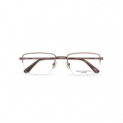 French Connection Half Rim Rectangle Specs for Men 287648 - Eyedentity Opticians