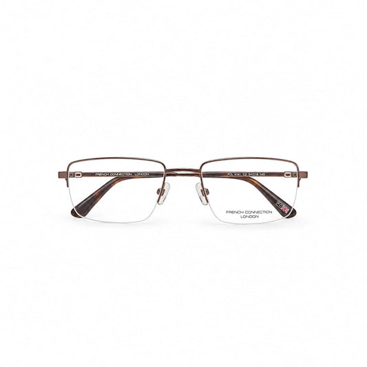 French Connection Half Rim Rectangle Specs for Men 287648 - Eyedentity Opticians