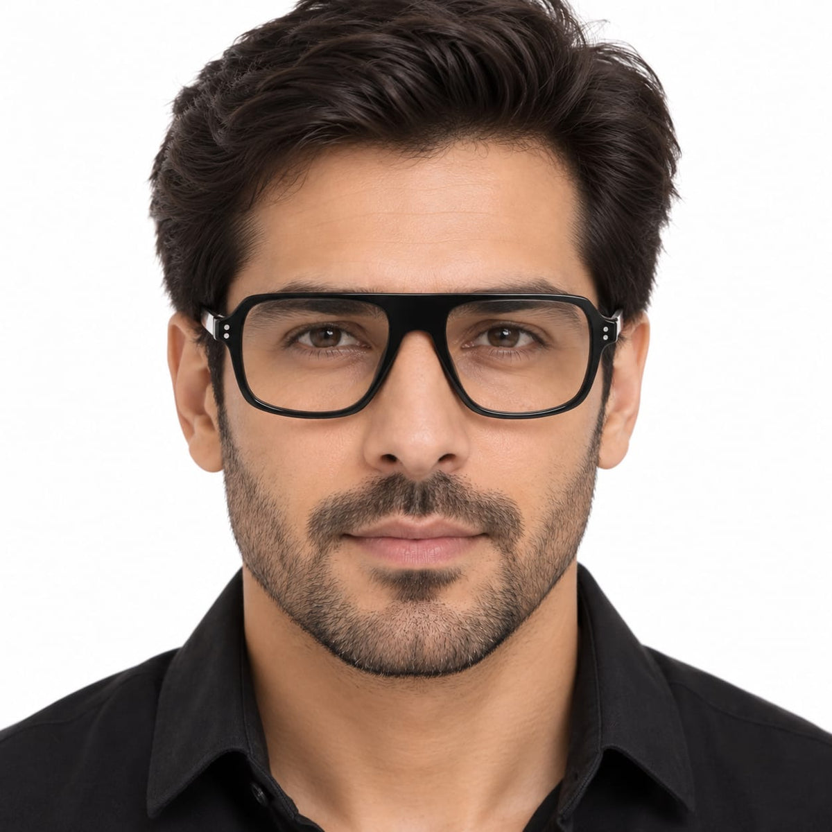 FULL FRAME BOLD SQUARE AVIATOR EYEWEAR FOR MEN 143180