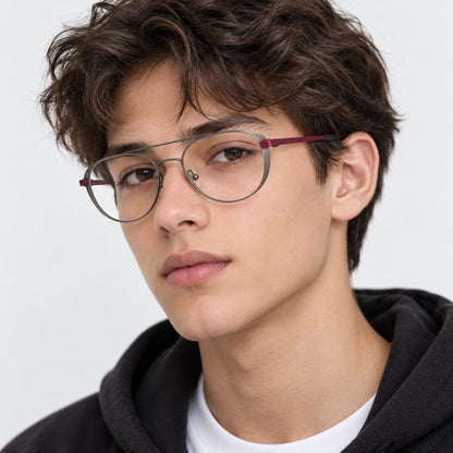 FULL RIM SOFT AVIATOR SHAPE FOR MEN 100871 - Eyedentity Opticians