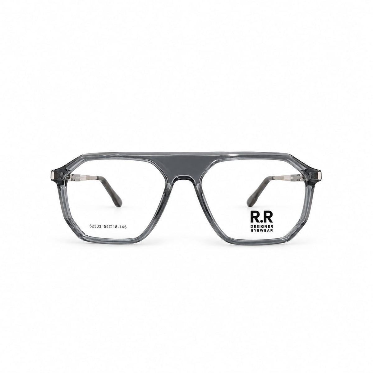 Full Rim Geometric Retro Aviator Shape Eyewear For Men 134395