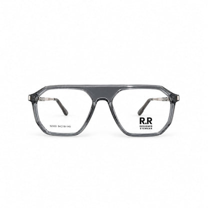 Full Rim Geometric Retro Aviator Shape Eyewear For Men 134395