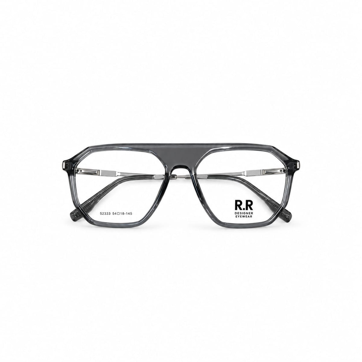 Full Rim Geometric Retro Aviator Shape Eyewear For Men 134395