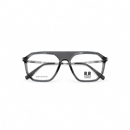 Full Rim Geometric Retro Aviator Shape Eyewear For Men 134395