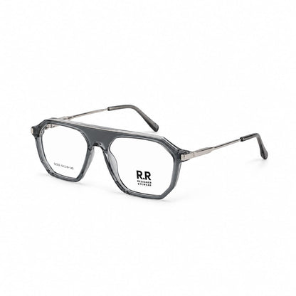 Full Rim Geometric Retro Aviator Shape Eyewear For Men 134395