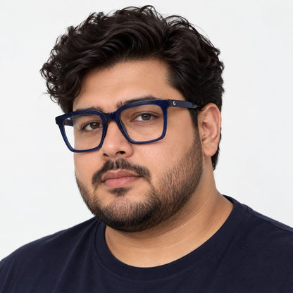Full Rim Bold Square Shape Eyewear For Men 274328