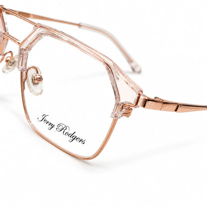 Jerry Rodgers Full Rim Geometric Rectangle Specs For Men 176879 - Eyedentity Opticians
