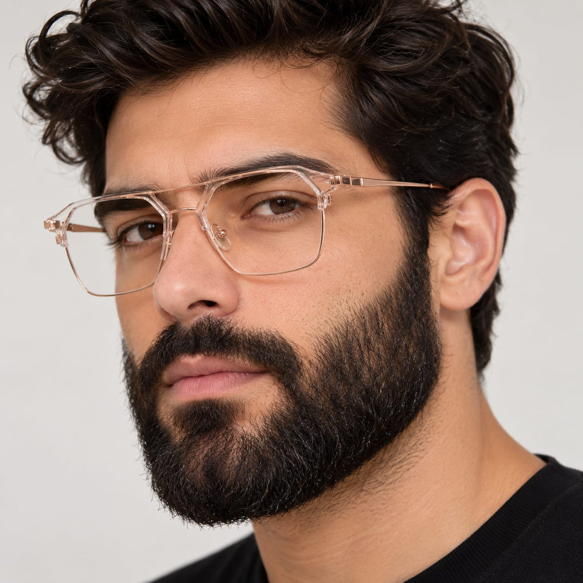 Jerry Rodgers Full Rim Geometric Rectangle Specs For Men 176879 - Eyedentity Opticians