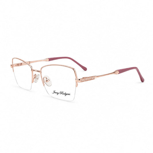 Jerry Rodgers Half Frame Geometric Rectangle Shape For Women 366144 - Eyedentity Opticians