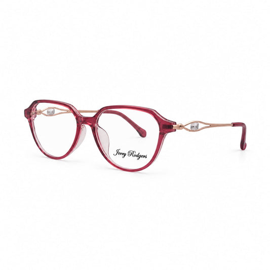 Jerry Rodgers Full Frame Soft Geometric Specs For Women G6023C3