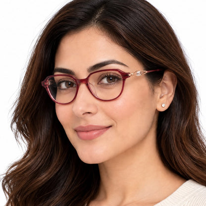 Jerry Rodgers Full Frame Soft Geometric Specs For Women G6023C3 - Eyedentity Opticians