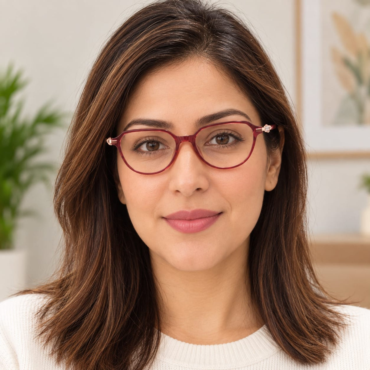 Jerry Rodgers Full Frame Soft Geometric Specs For Women G6023C3 - Eyedentity Opticians