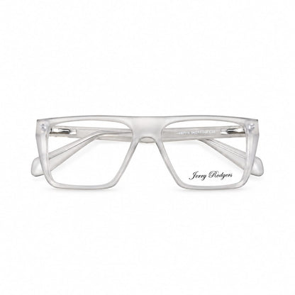 Jerry Rodgers Full Frame Bold Rectangle Square Specs For Men 341677 - Eyedentity Opticians