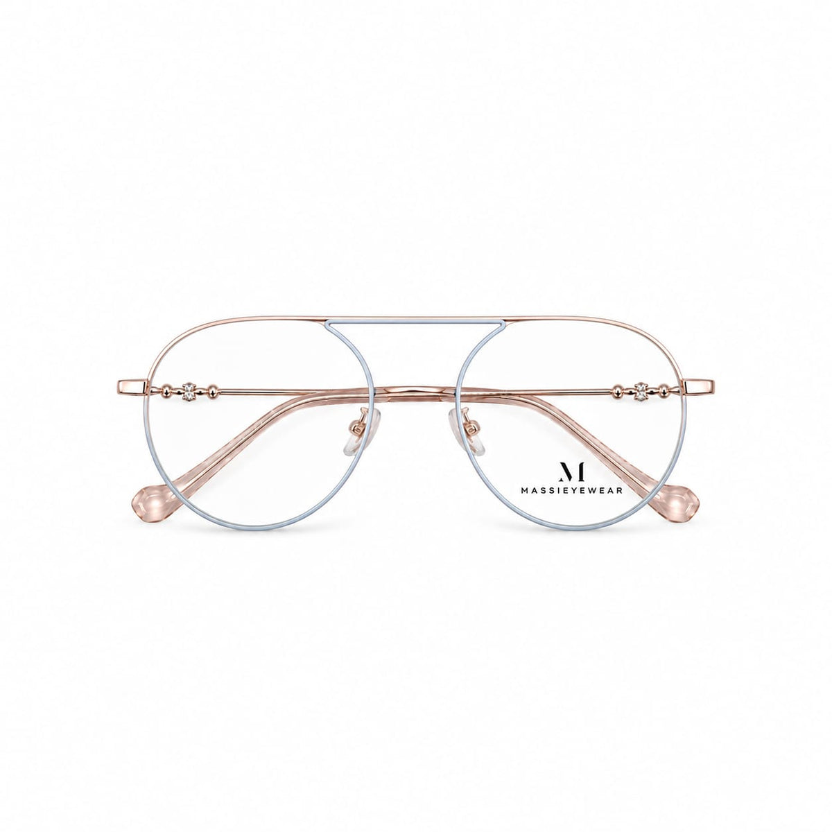 Full Rim Massie Eyewear Single Bar Aviator Shape For Women 651365 - Eyedentity Opticians