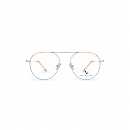 Full Rim Massie Eyewear Single Bar Aviator Shape For Women 651365 - Eyedentity Opticians