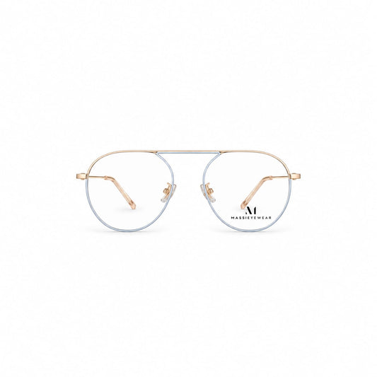 Full Rim Massie Eyewear Single Bar Aviator Shape For Women 651365