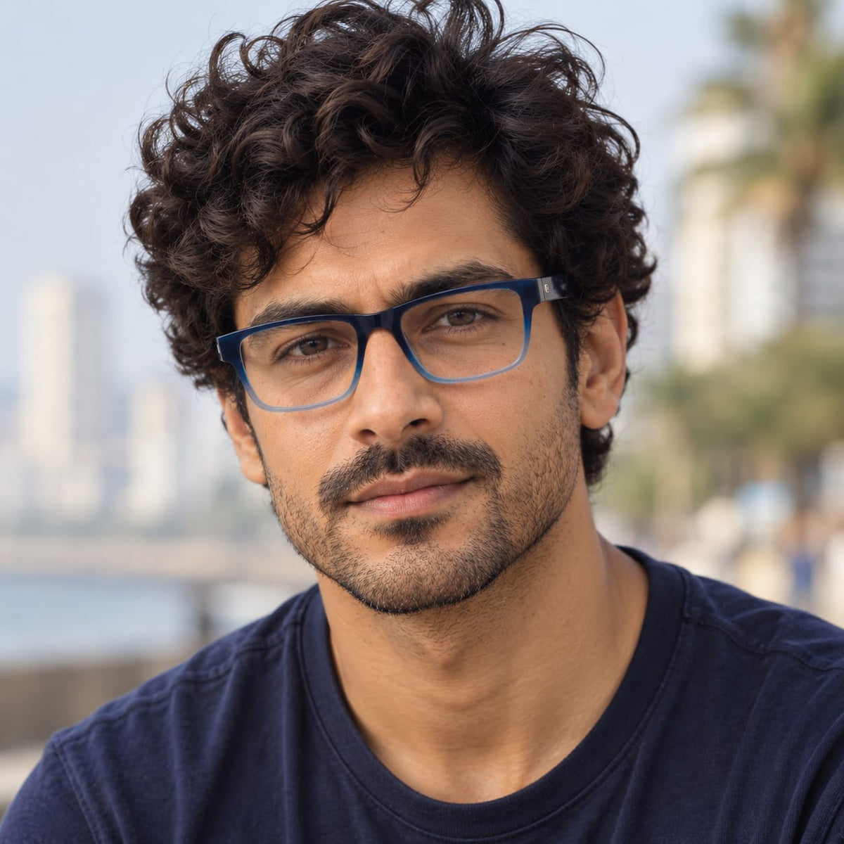 Full Frame Opium Eyewear Rectangle Shape For Men 069004