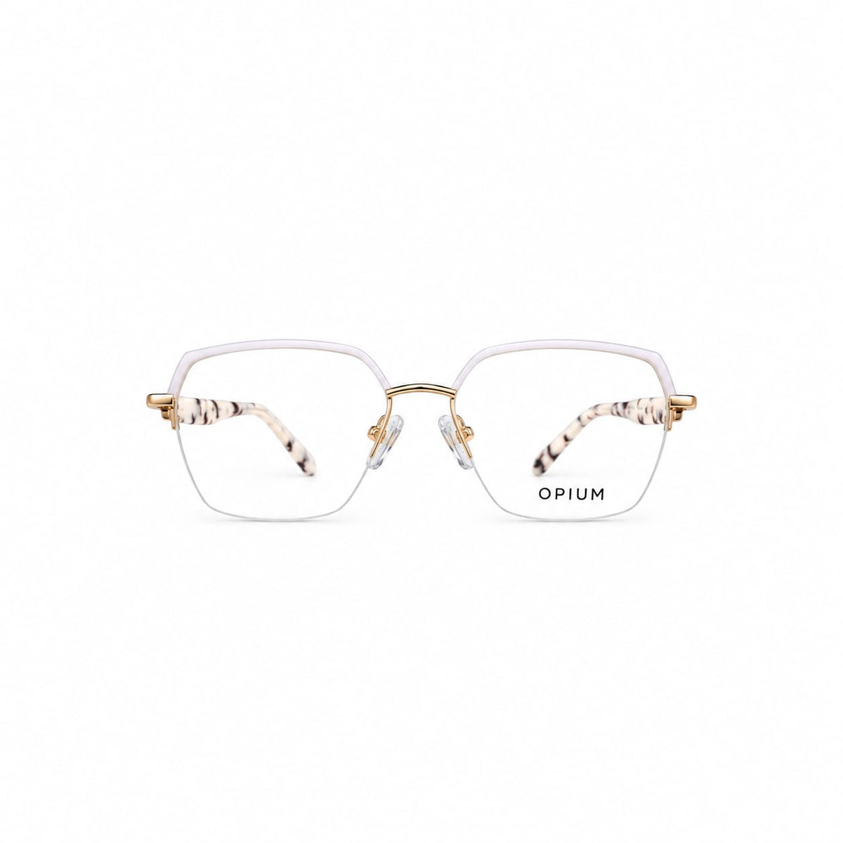 Half Frame Opium Eyewear Geometric Hexagon Shape For Women 095904