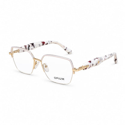 Half Frame Opium Eyewear Geometric Hexagon Shape For Women 095904