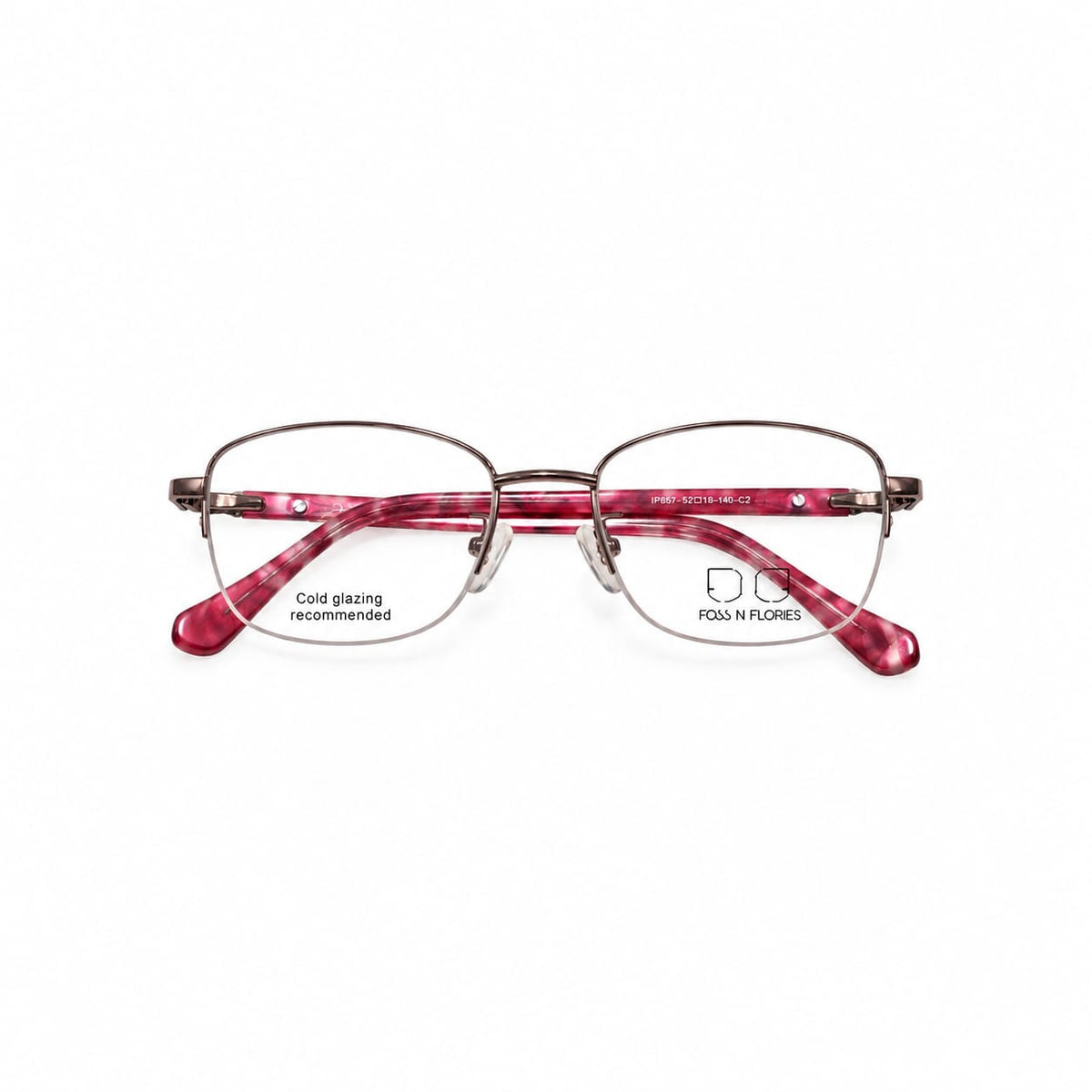 Half Rim Foss N Flories Eyewear Oval Almond Shape For Women 174680 - Eyedentity Opticians