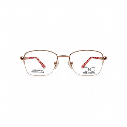 Half Rim Foss N Flories Eyewear Oval Almond Shape For Women 174680 - Eyedentity Opticians