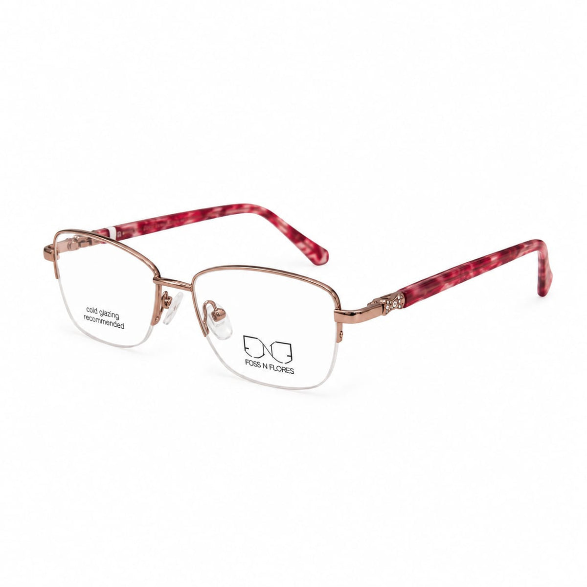 Half Rim Foss N Flories Eyewear Oval Almond Shape For Women 174680 - Eyedentity Opticians